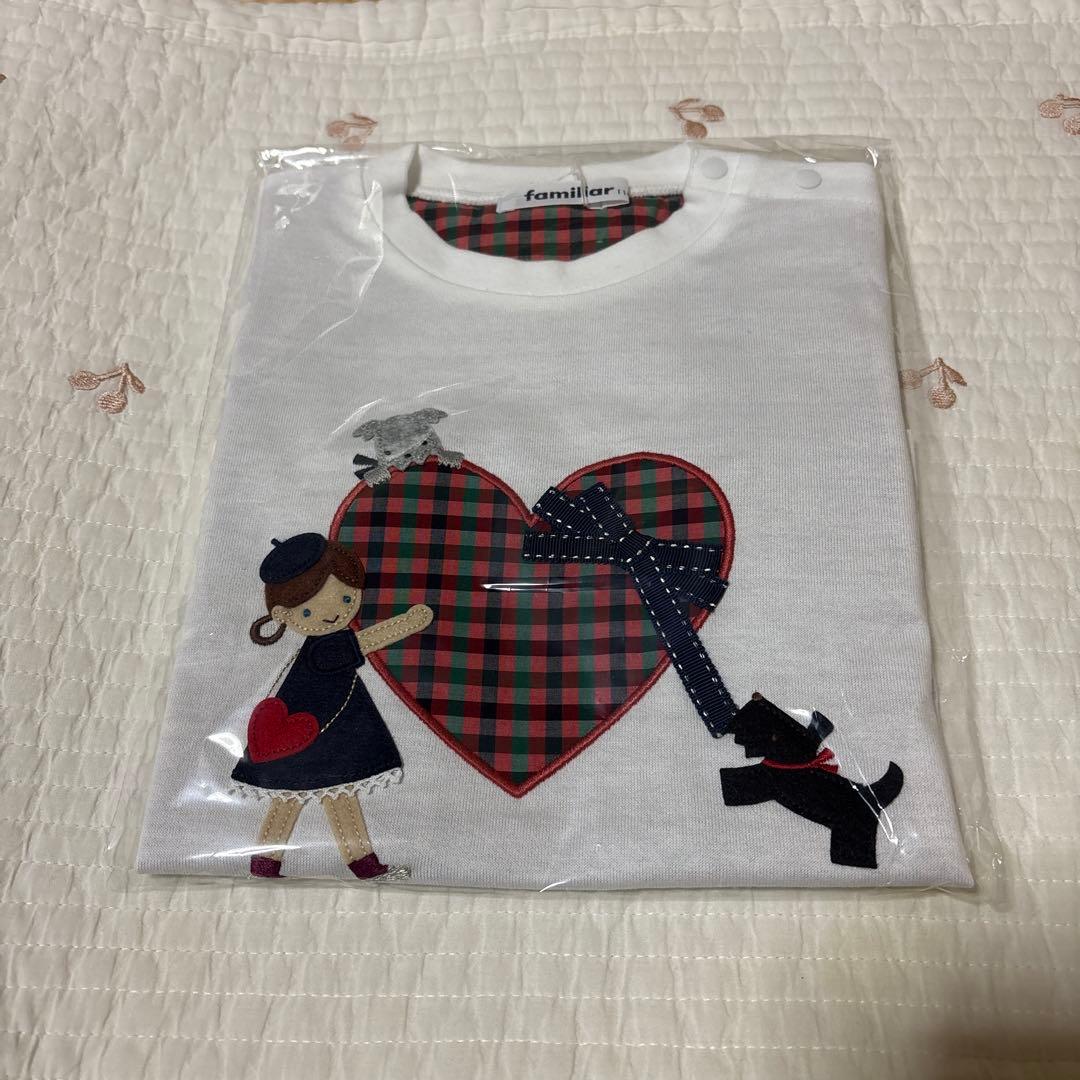 新品　完売品　familiar Tシャツ シャンブレー　110
