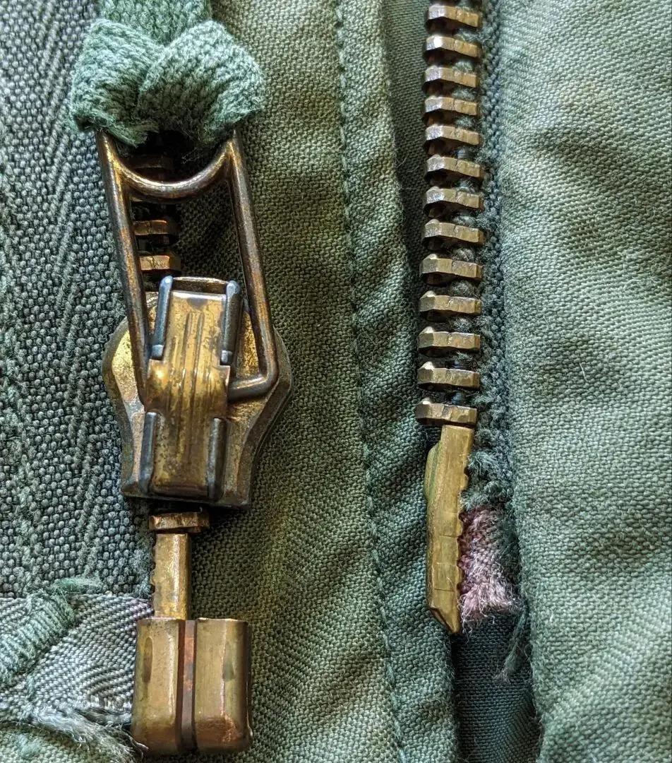 希少 72年製 米軍実物 M-65 2nd-3rd移行期 ブラスジップ S-R