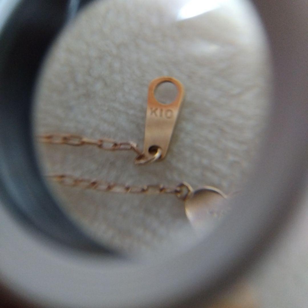 agete K10PG ハートモチーフネックレス 美品(お値下げ不可)