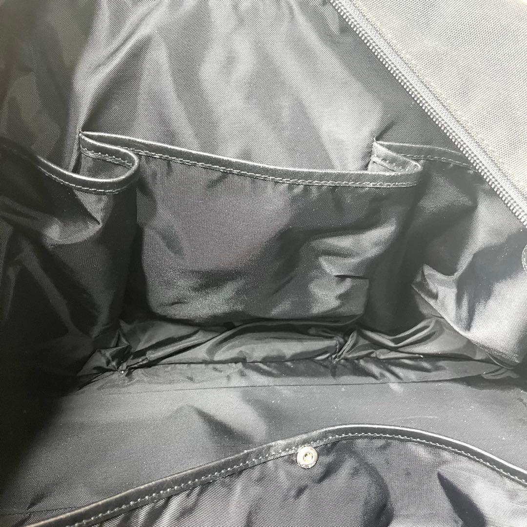 【美品】希少 ポロ ラルフローレン ボストンバッグ レザー×キャンバス ブラック