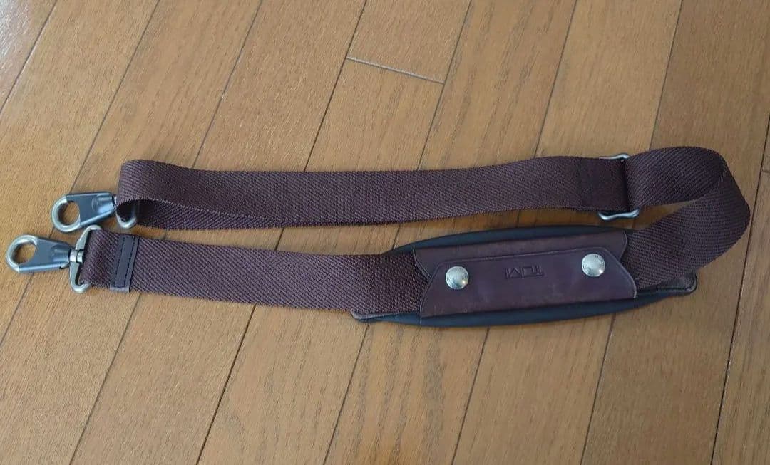 TUMI ボストンバッグ ブラウン レザー