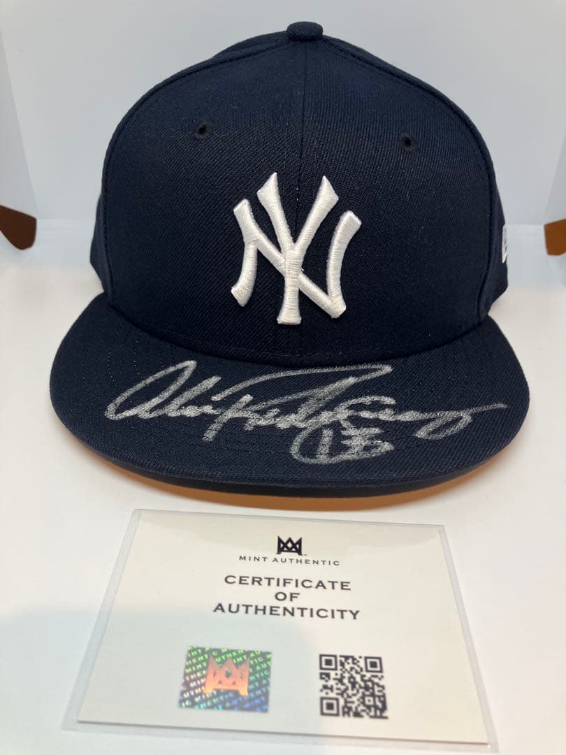 アレックス・ロドリゲス直筆サイン入りオーセンティックキャップNew Era