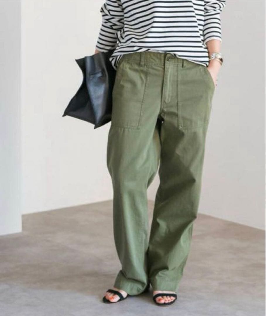 【完売商品ラスト1点❣️】ルーズベイカーパンツ Spick and Spanカーキ