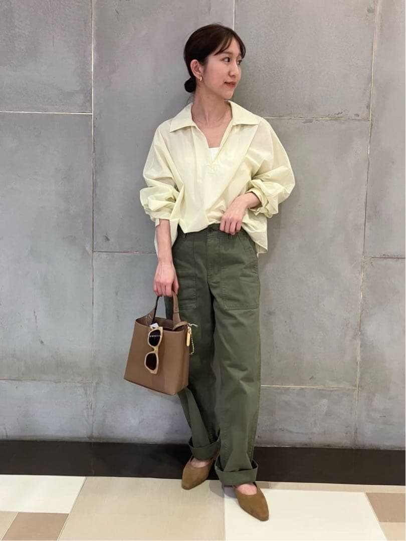 【完売商品ラスト1点❣️】ルーズベイカーパンツ Spick and Spanカーキ