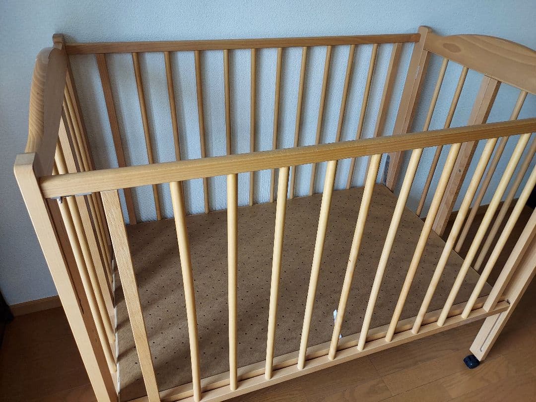 【ベビーベッド】日本製 石崎家具　スリーピー パル H-1 折り畳みベビーベッド