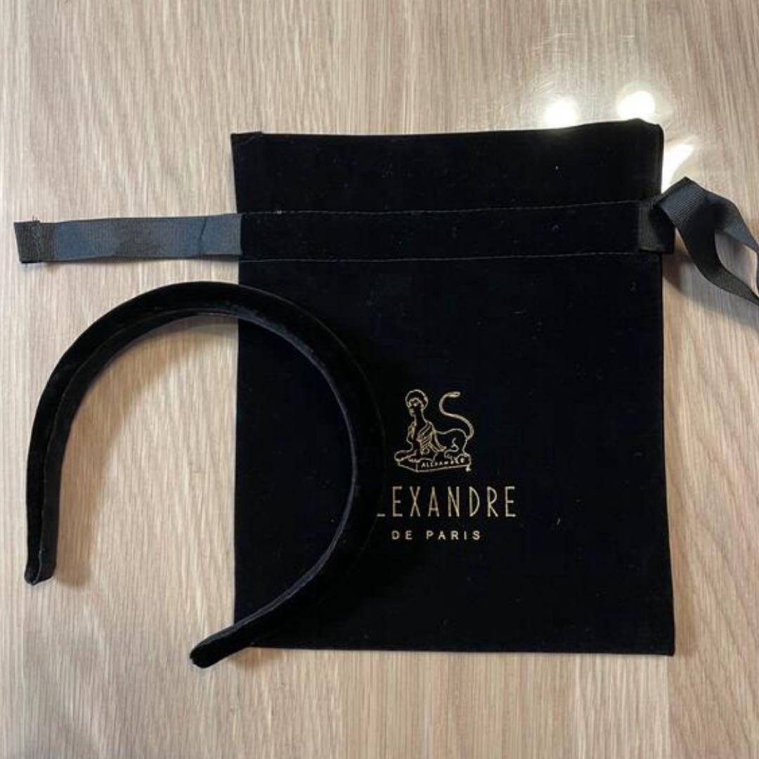 ALEXANDRE DE PARIS ブラック　カチューシャ　2.5cm