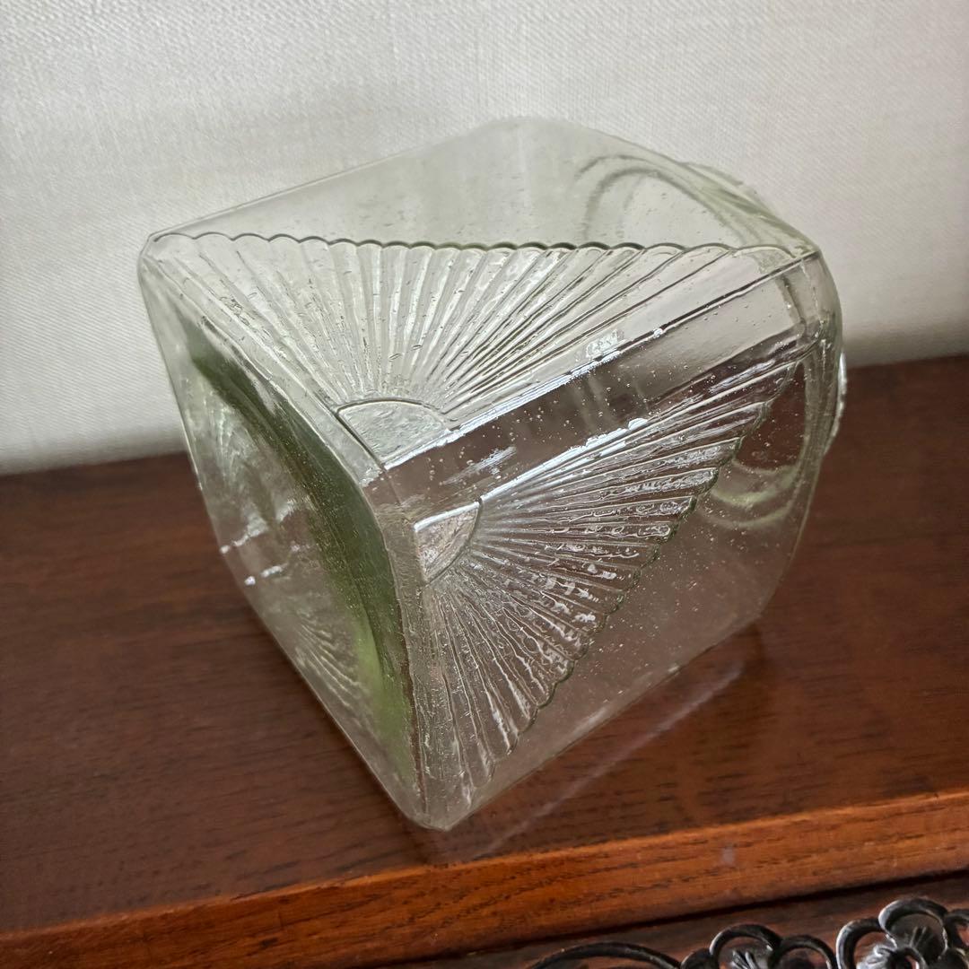 大正〜昭和初期　アールデコのあめや瓶　菓子瓶