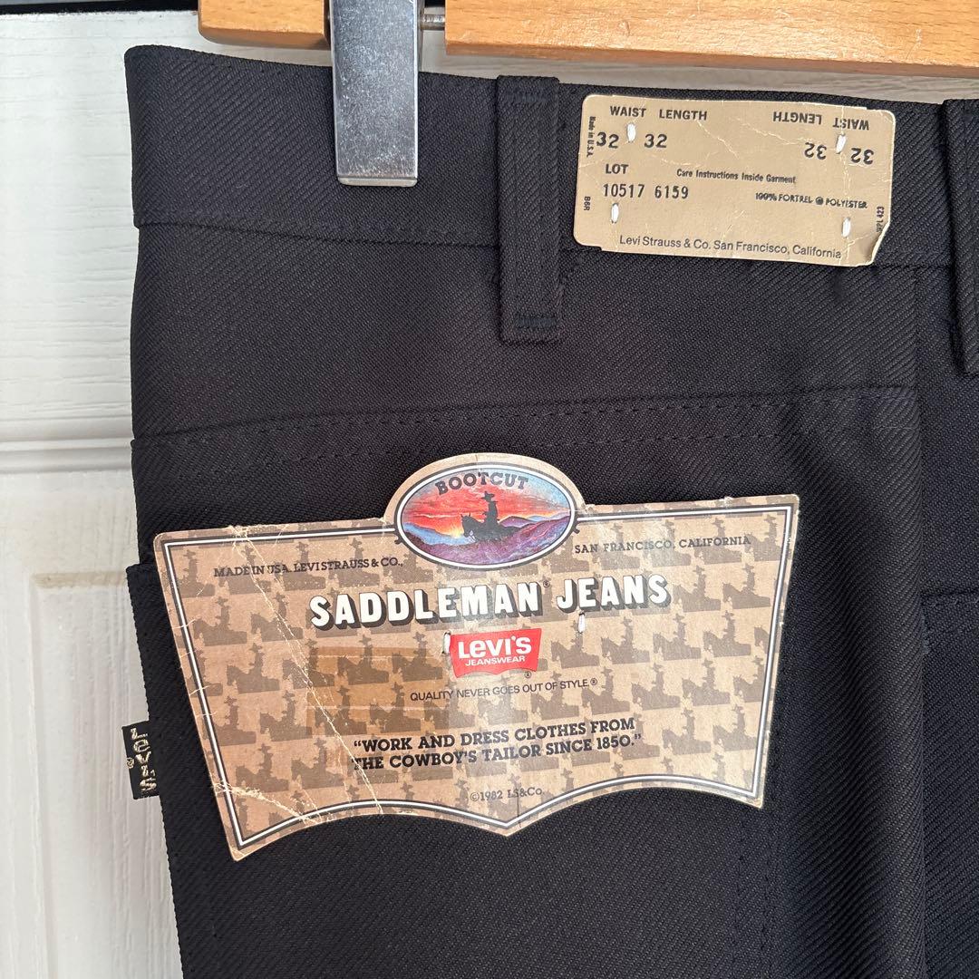 デッドストック　リーバイス　スタプレ　ブラック　usa製　32×32