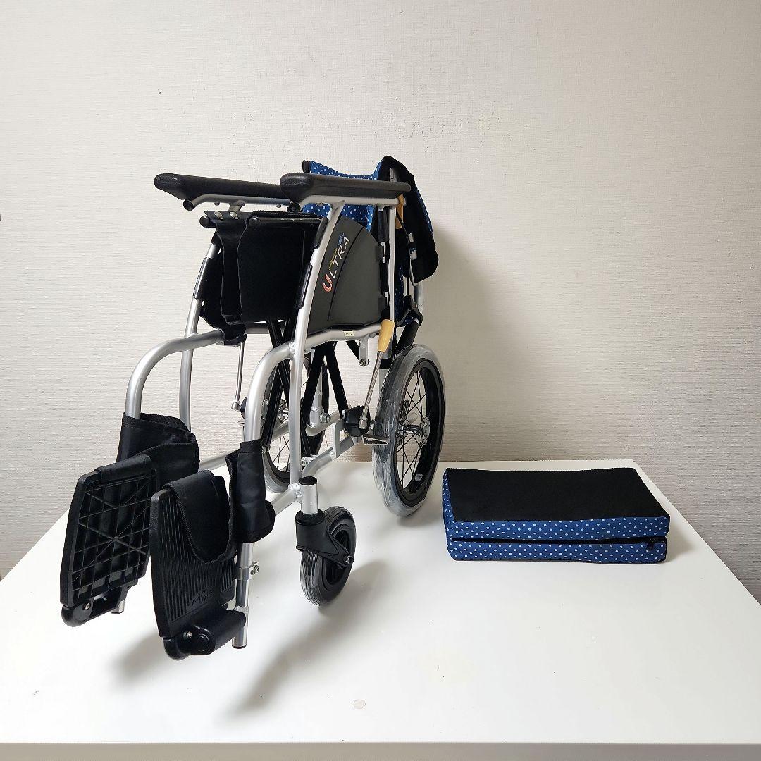 日進医療器　介助用　超軽量　ULTRA　ノーパンクタイヤ　車椅子　NAH-U1