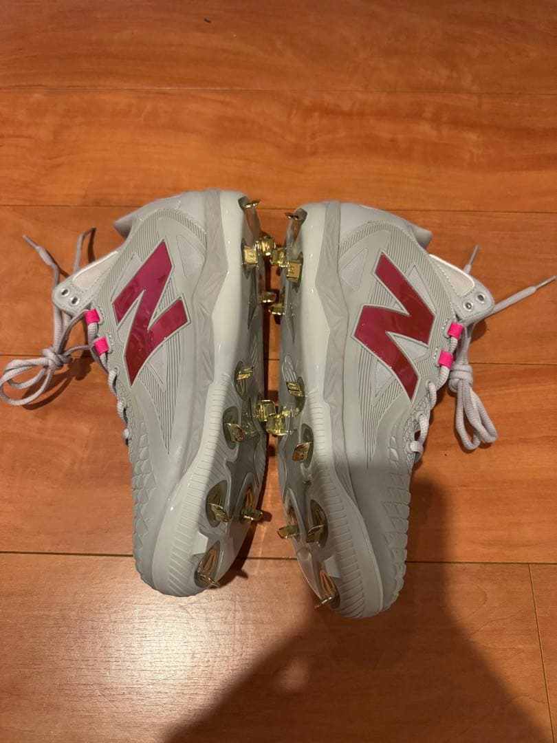 New Balance S01 スパイク グレー/ピンク 大谷翔平モデル