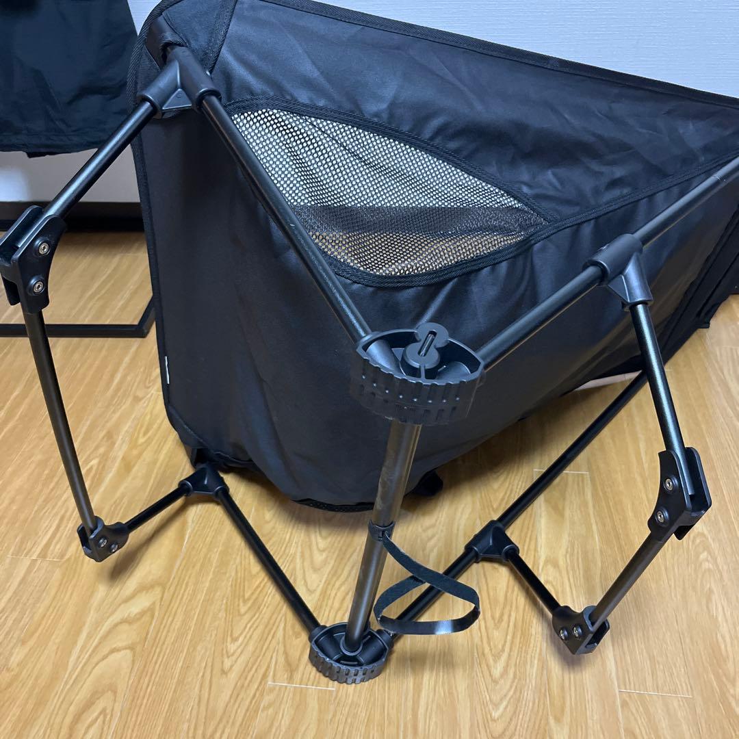 CAPTAIN STAG トレッカー グランドリクライニングチェア（ブラック）