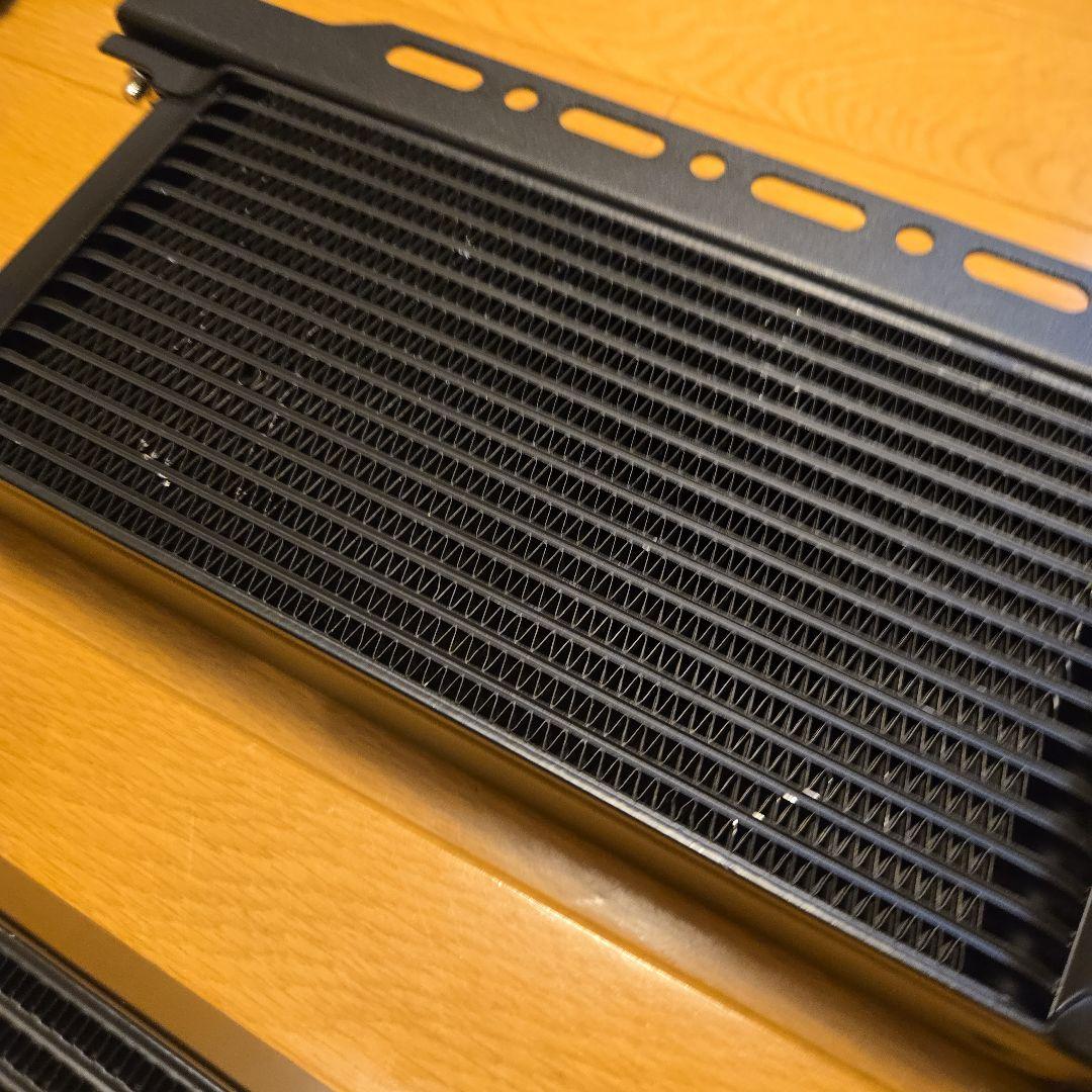 オイルクーラー 大小2つ ホース3m付