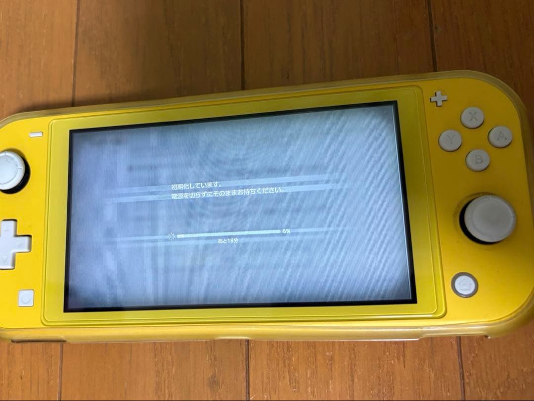 Nintendo Switch Lite イエロー　ジャンク品　ケース付き