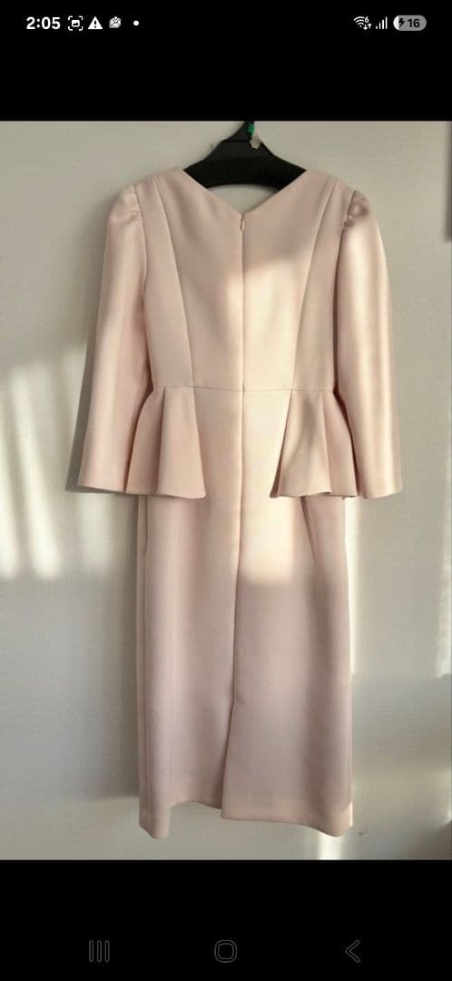 CELFORD セルフォード ロングスリーブペプラムタイトワンピース34