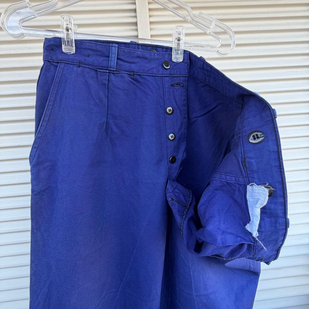 美品　50s フレンチワークパンツ　ボタンフライ