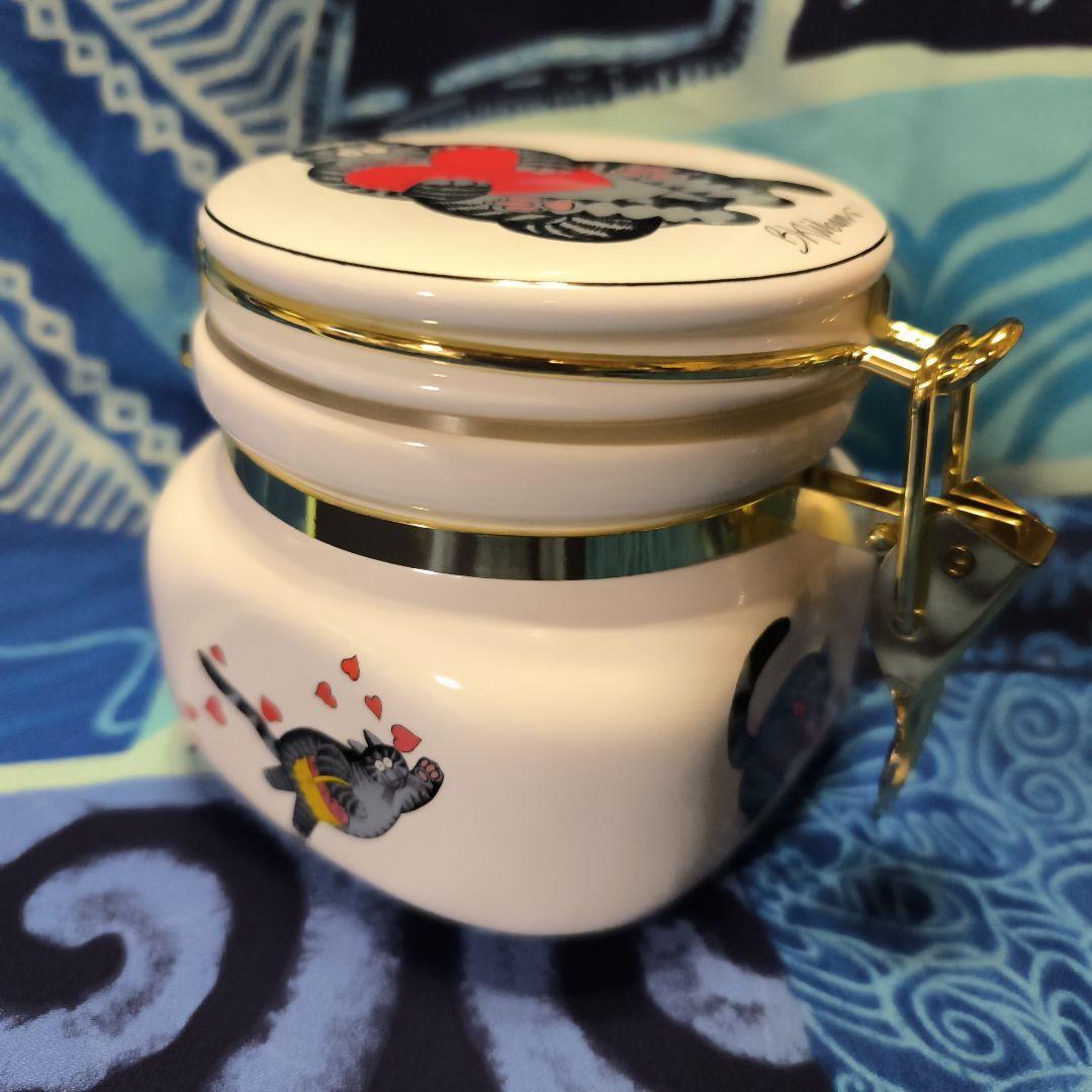 ハワイ　クリバンキャット キャニスター 蓋付き密閉容器 傷あり