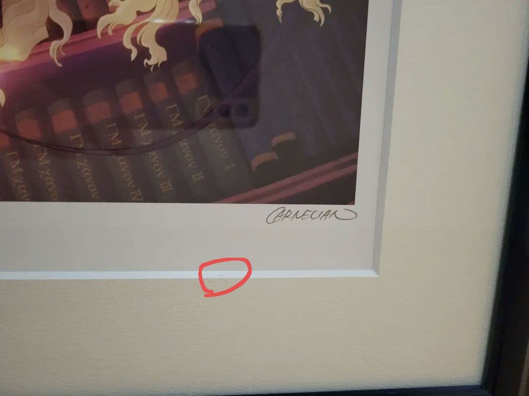 CARNELIAN　版画　「闇と帽子と本の旅人」直筆サイン入り