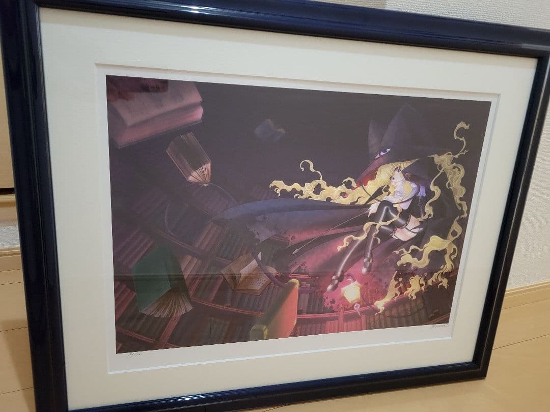 CARNELIAN　版画　「闇と帽子と本の旅人」直筆サイン入り