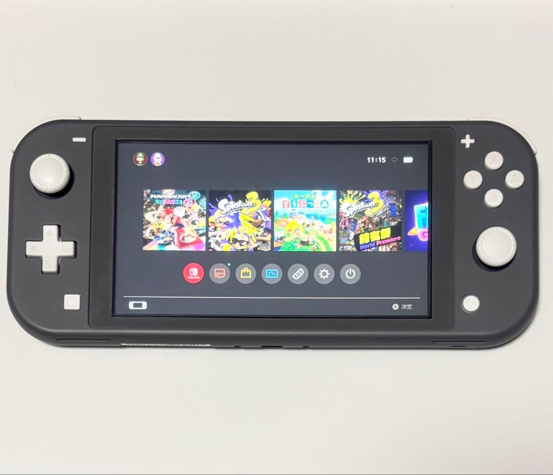 Nintendo Switch lite 本体 グレー【充電コード、ケース付】
