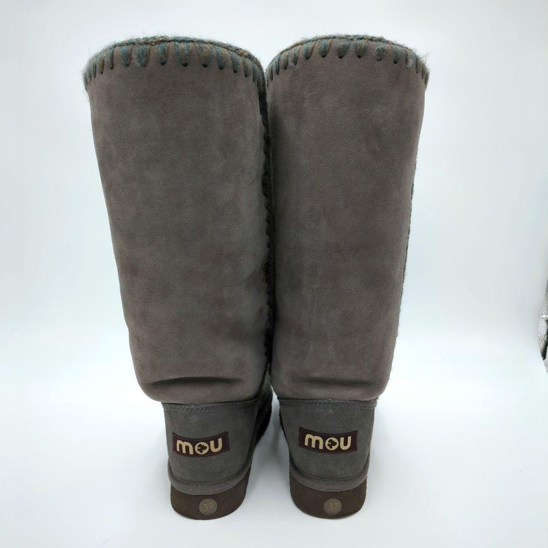 美品　MOU ムー　エスキモーブーツ　ムートンブーツ　ロングブーツ　37