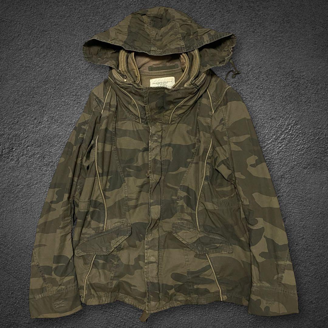 ジャケット・アウター goa camouflage big hooded bono jacket