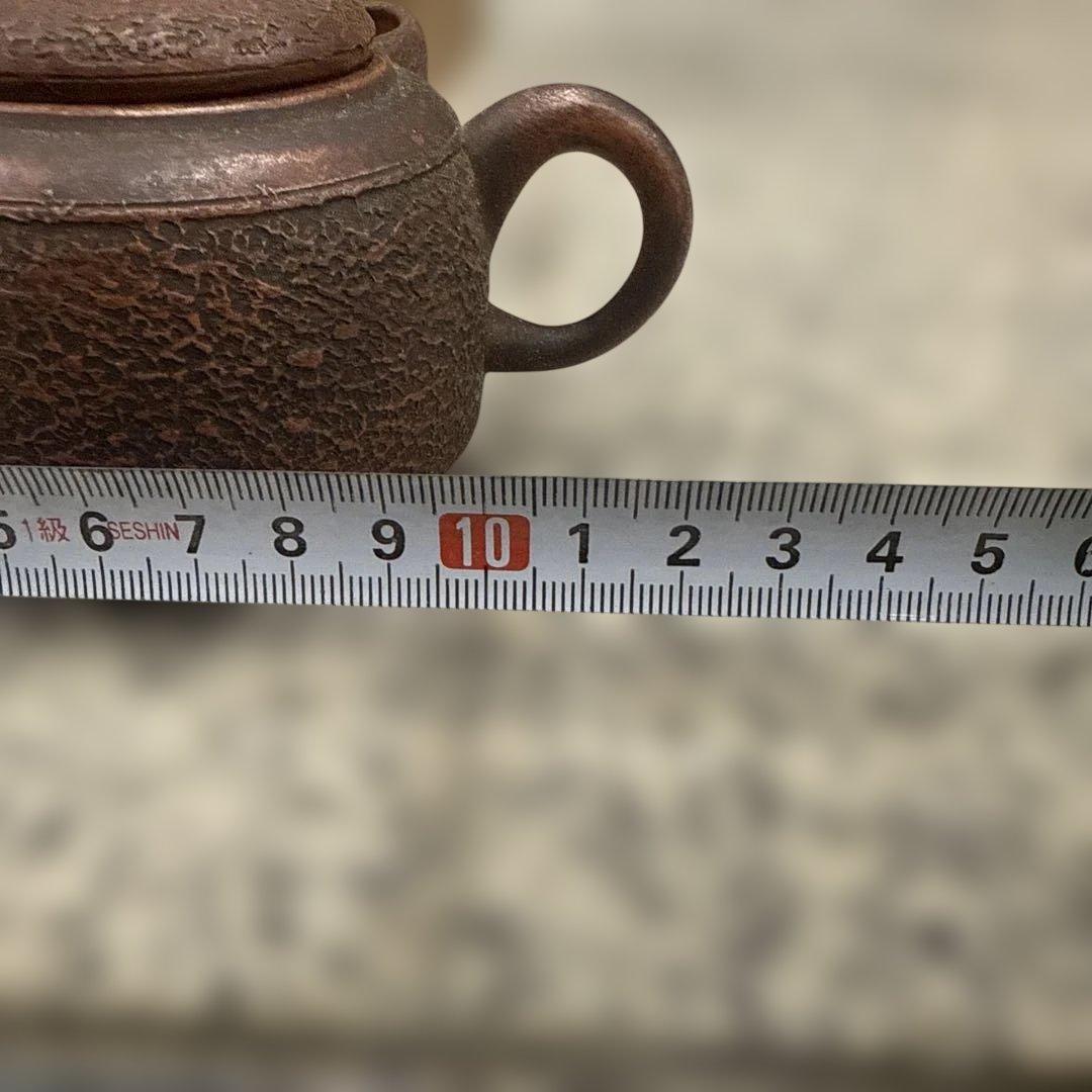 は*ま様 赤褐色 陶器製急須と茶碗セット 備前焼 骨董品 急須 昭和レトロ 小物