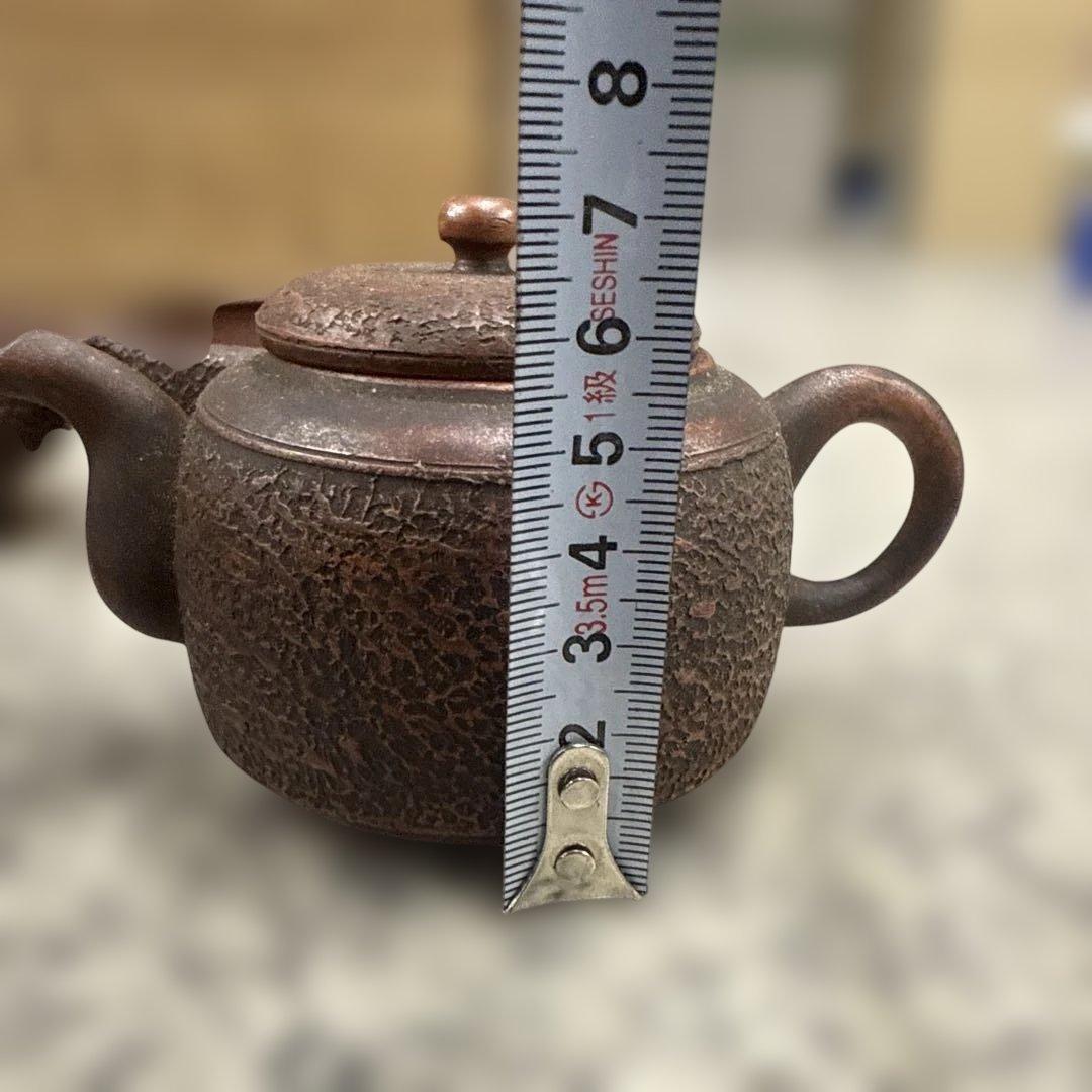 は*ま様 赤褐色 陶器製急須と茶碗セット 備前焼 骨董品 急須 昭和レトロ 小物