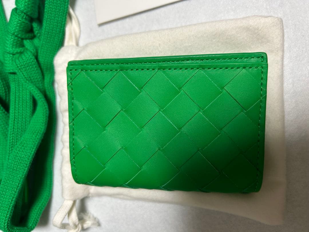 【未使用】BOTTEGA VENETA⭐︎グリーン⭐︎名刺入れ