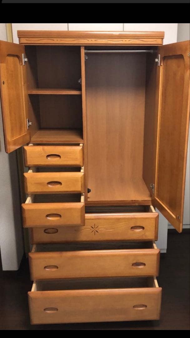 『Yoshi』タンス　ベビーダンス　ハニーベル　光家具　上下段セットの下段