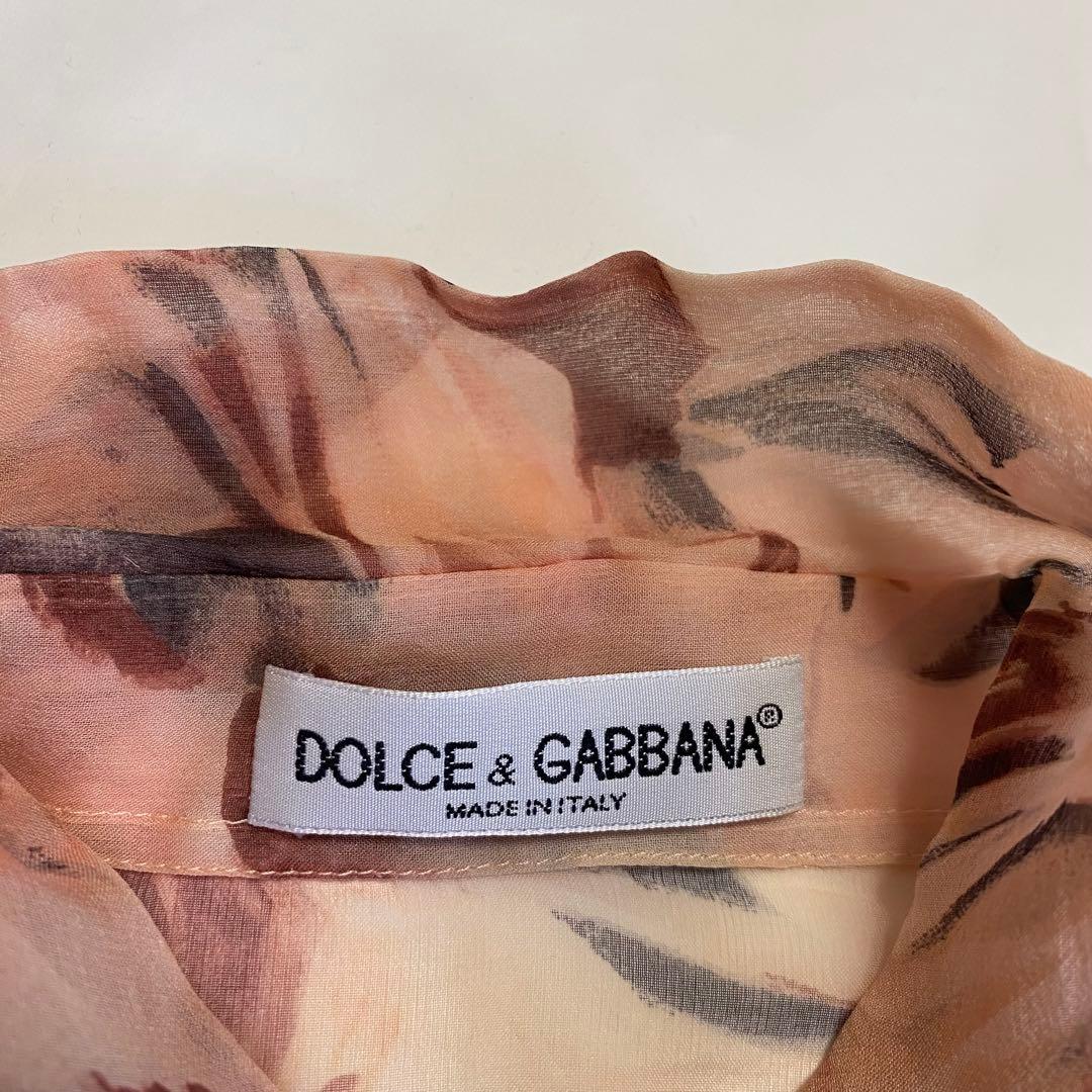 90s DOLCE&GABBANA シルクシャツ size38 ITALY製