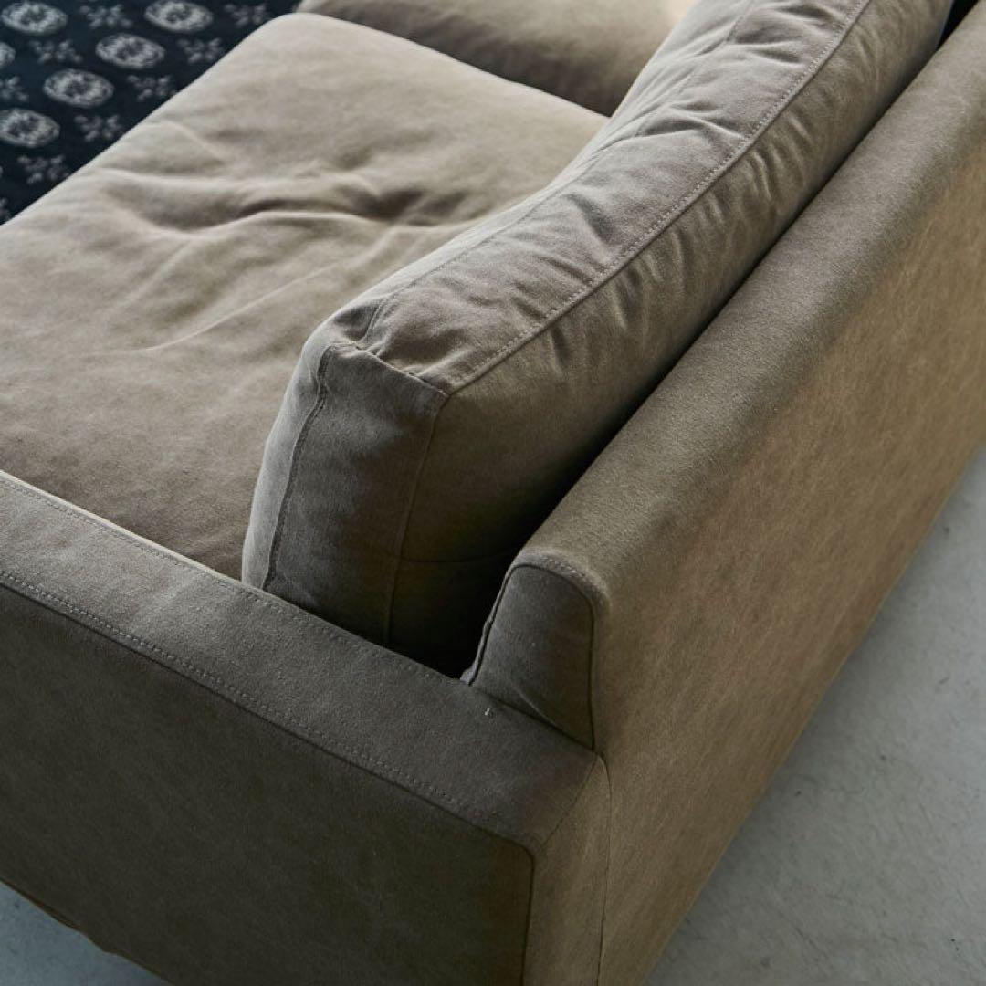 クラッシュゲート フリーダソファ 2.5人掛け キャンバスブラウン