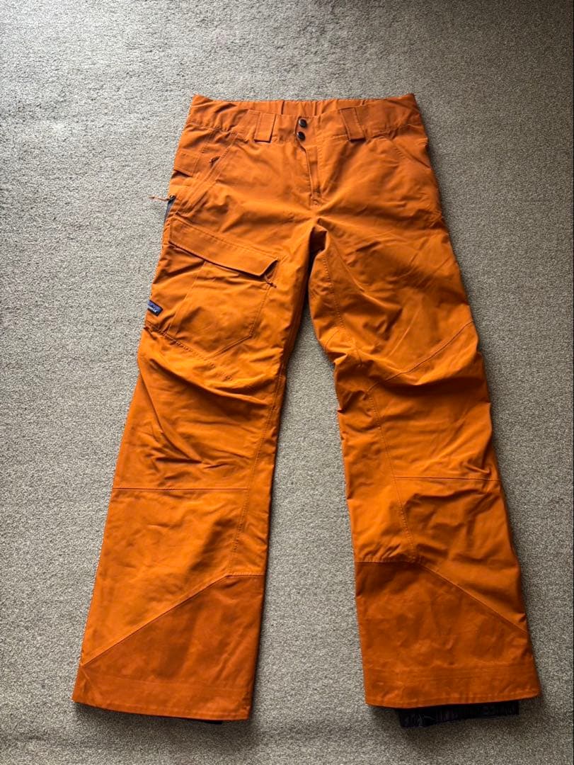 patagonia パウダーボウルパンツ Mサイズ オレンジ　明るい茶色