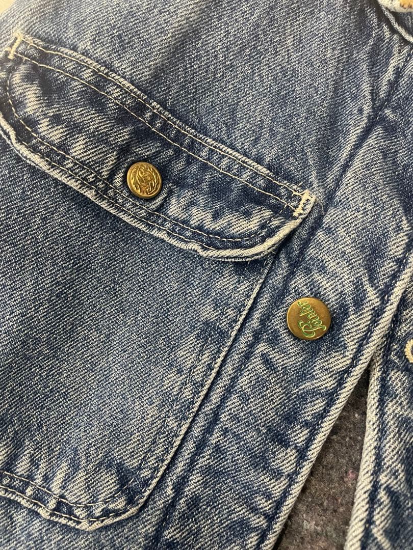 ポインター　襟コーデュロイ 裏地 ブランケット　デニム カバーオール