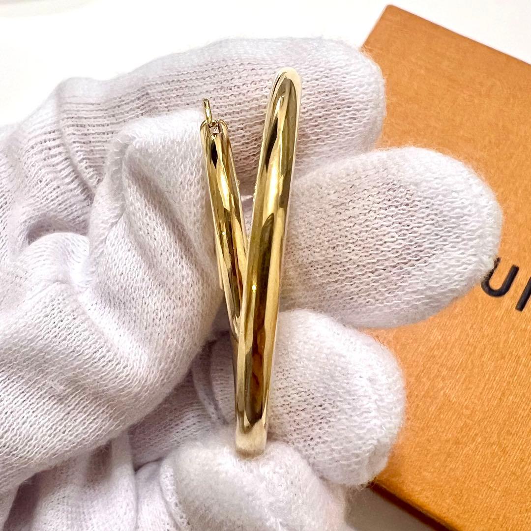 ✨美品✨　ルイ・ヴィトン　ピアス　LV スパイラル　片耳　M00764