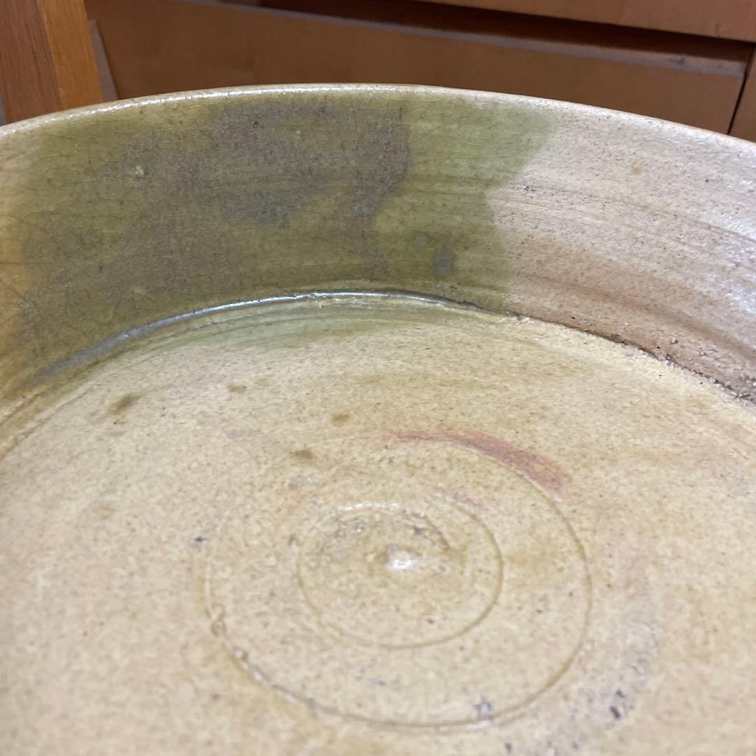 魯山人　黄瀬戸鉢　坂田甚内　ガラス皿５枚　箱なし