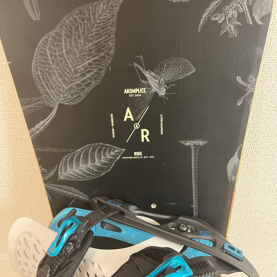 【人気】RIDE Akomplice スノーボード　FULXビンディング　セット