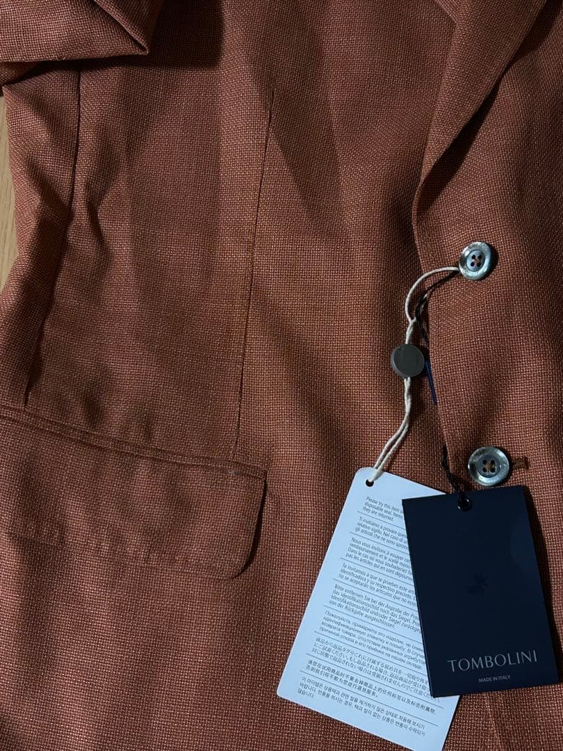 イタリア製　TOMBOLINI ヴァージンウール100% テーラードジャケット