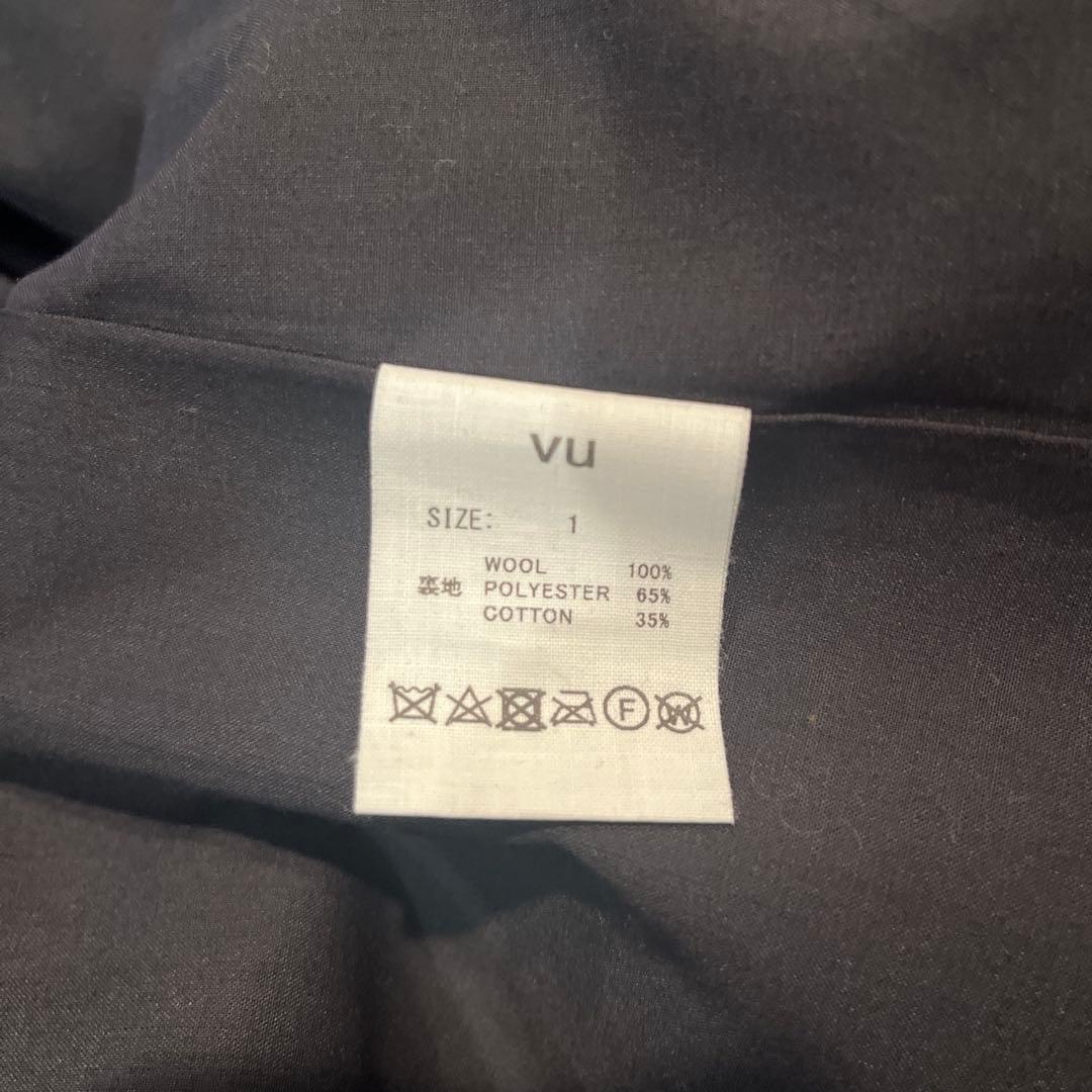 VU ノーカラージャケット サイズ1 ウール100%