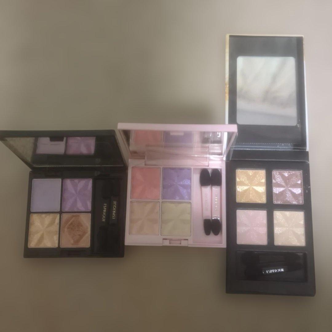 エスプリークアイシャドウパレット3点セット限定ケース2つ込みのまとめセット売り♥