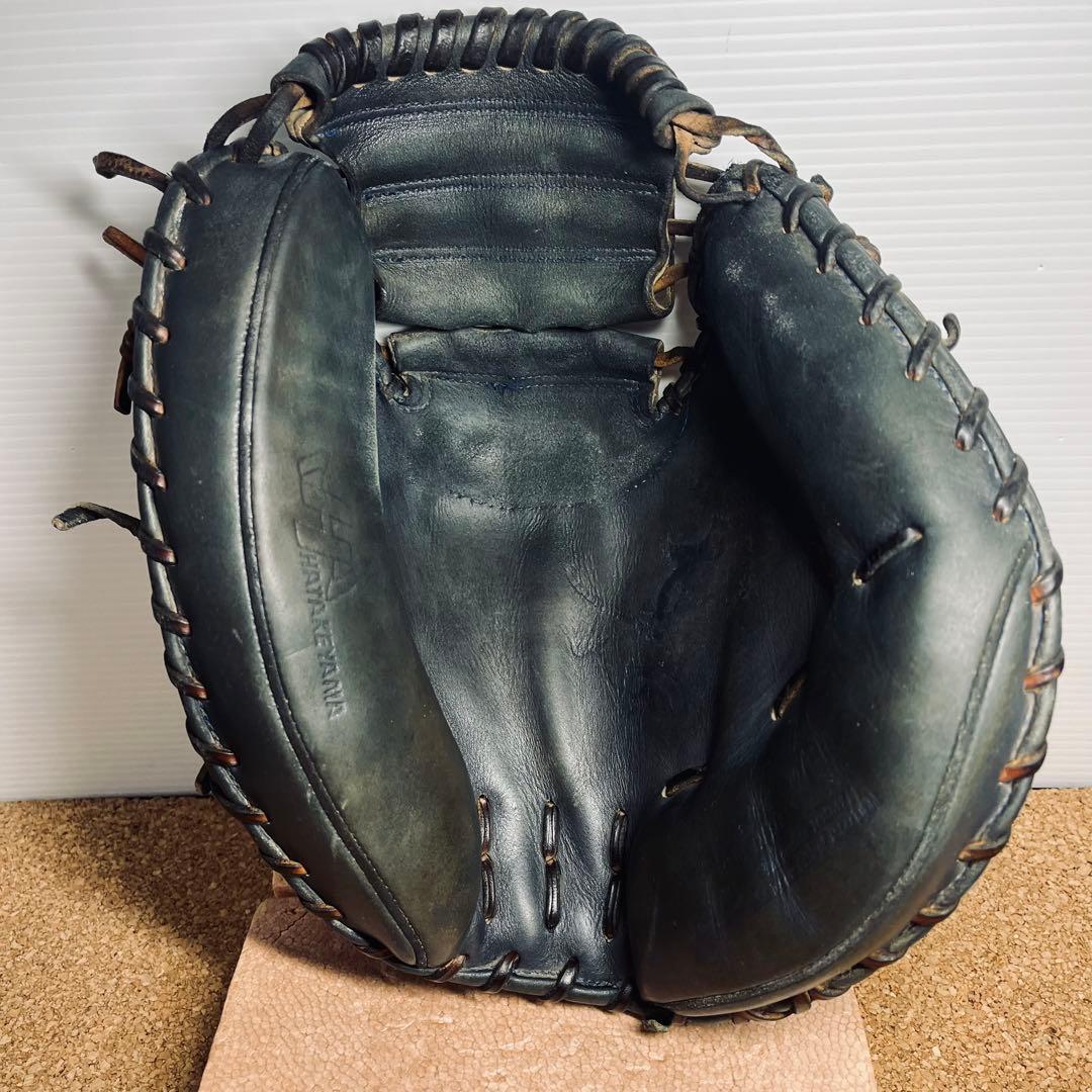 ハタケヤマ硬式捕手ミット／真心ブラック／一般.大人用