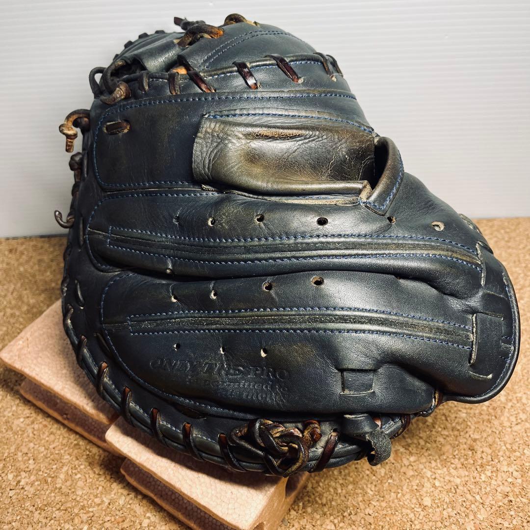 ハタケヤマ硬式捕手ミット／真心ブラック／一般.大人用