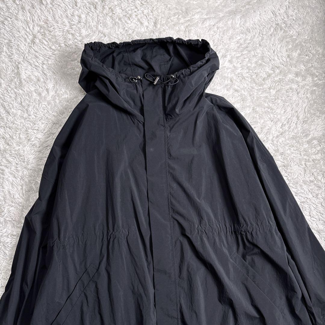 MARW UNITED ARROWS ナイロン モッズコート 黒 ロング丈 38