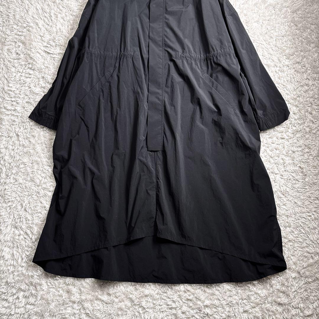 MARW UNITED ARROWS ナイロン モッズコート 黒 ロング丈 38