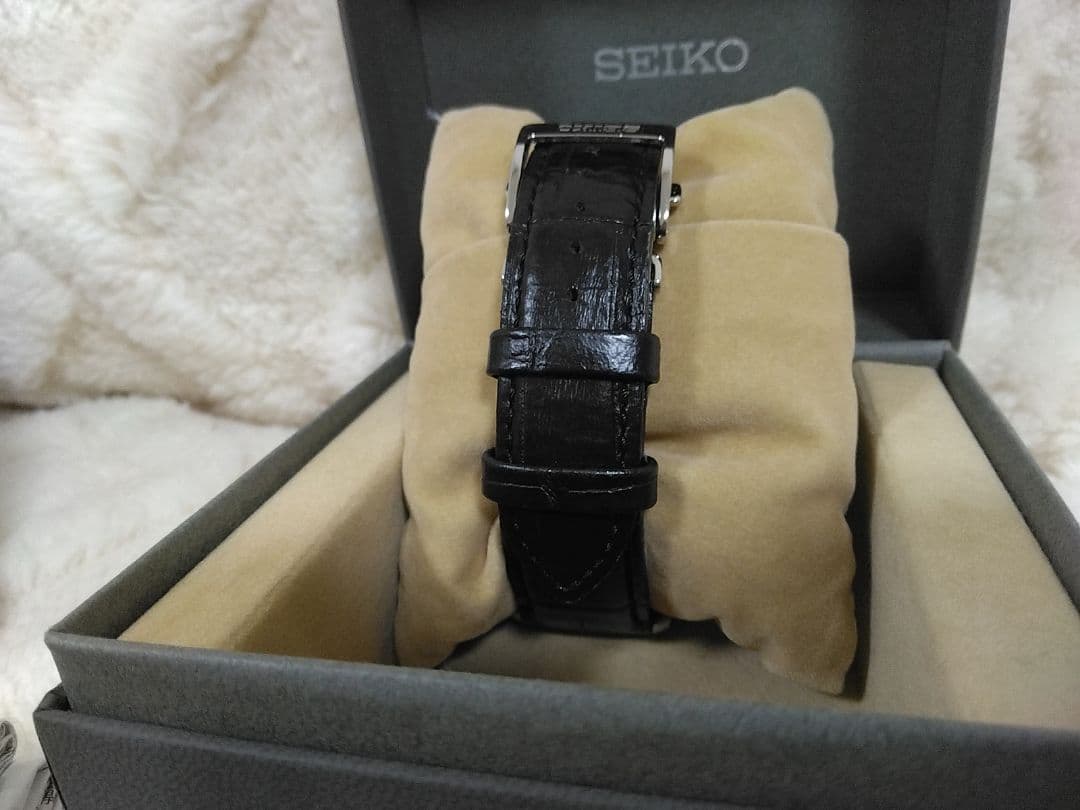 SEIKO クロノグラフ 腕時計 ブラック/美品/クリスマスプレゼントにも