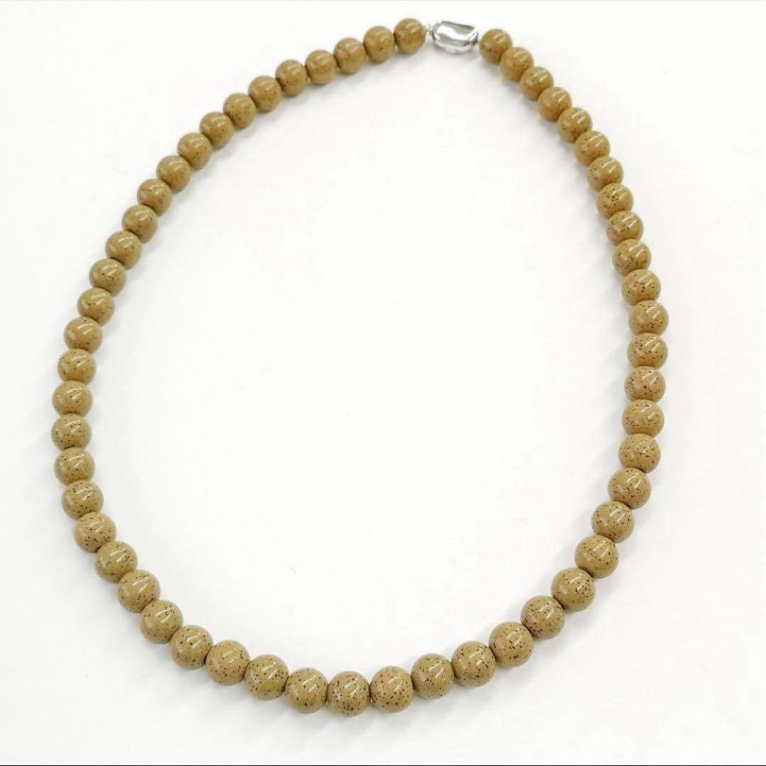 高純度タイプ 台湾産北投石10mmネックレス55cm ラジウム