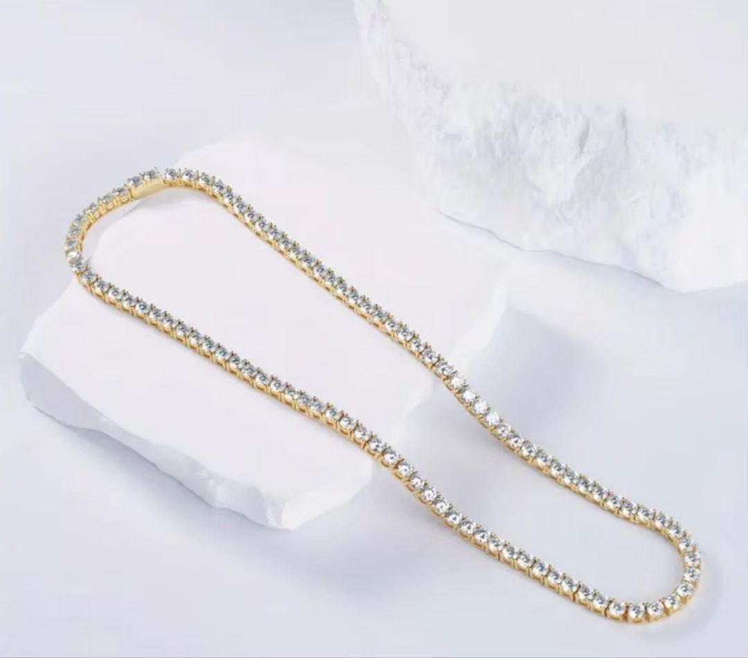 大人気！！テニスネックレス チェーン シルバー レディース