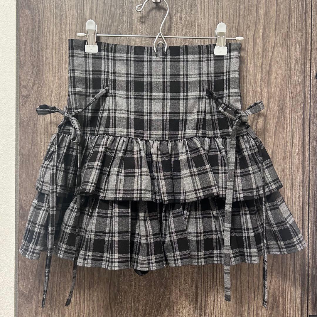 pium ピウム サイドリボンティアードスカート