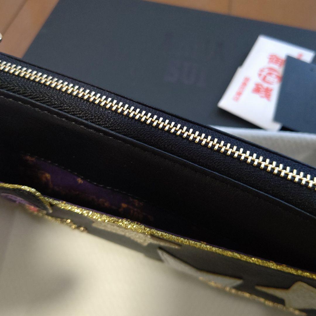 【新品】ANNA SUI うさぎ 財布 牛革・やぎ革 黒 箱付き