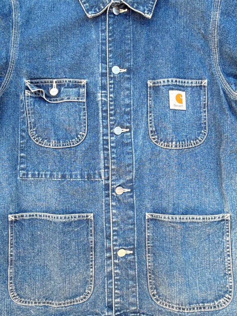Carhartt カーハート デニム カバーオール チョアコート フェード M