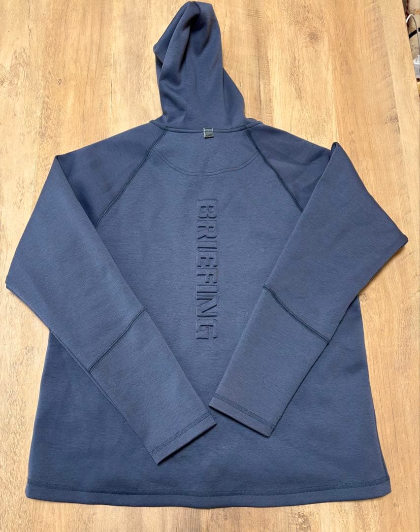 BRIEFING フード付パーカ Mサイズ グレー